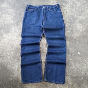 Vintage Levi's 517 Bootcut Jeans Mens 38x32 Blue Pants Orange Tab Dark USA 90s